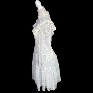 CANDI JONES CALIFORNIA | S/M | Vtg 70’s Victorian Romantic Bridal Prairie Dress